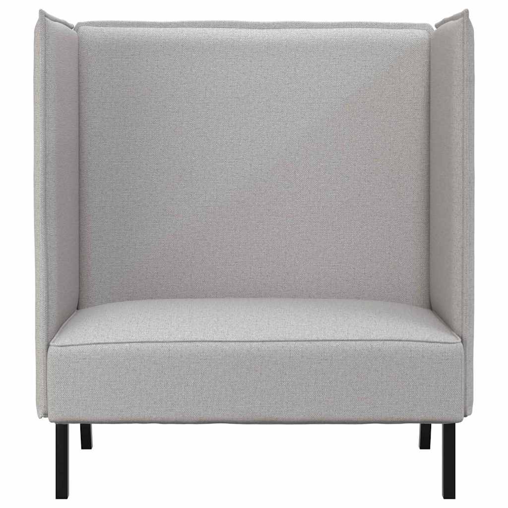 vidaXL Hoher Rücken Sofa Wolkengrau 109 x 56 x 121 cm Stoff