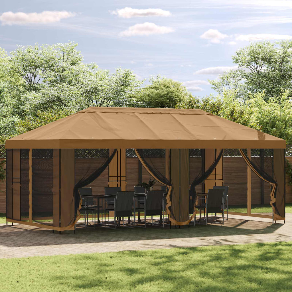 vidaXL Gazebo Rahmen 6 x 3 m Schwarz Stahl