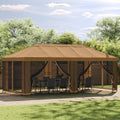 vidaXL Gazebo Rahmen 6 x 3 m Schwarz Stahl