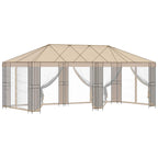 vidaXL Gazebo Rahmen 6 x 3 m Schwarz Stahl