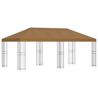 vidaXL Pavillon mit Seitenwänden 6 x 3 m Beige Polyester und Stahl 190