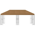 vidaXL Pavillon mit Seitenwänden 6 x 3 m Beige Polyester und Stahl 190