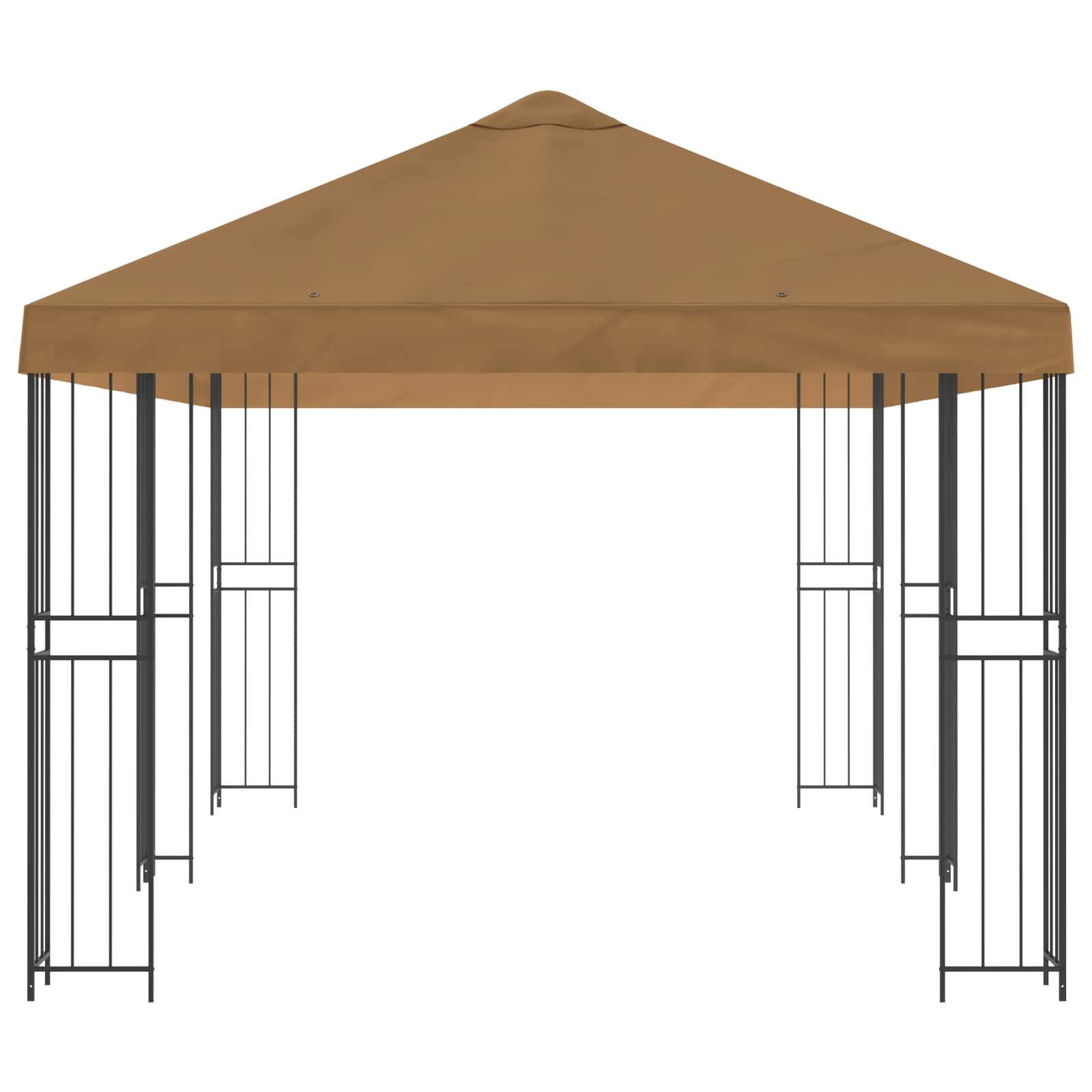 vidaXL Pavillon mit Seitenwänden 6 x 3 m Beige Polyester und Stahl 190