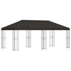 vidaXL Pavillon mit Seitenwänden 6 x 3 m Anthrazit Polyester und Stahl