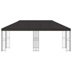 vidaXL Pavillon mit Seitenwänden 6 x 3 m Anthrazit Polyester und Stahl