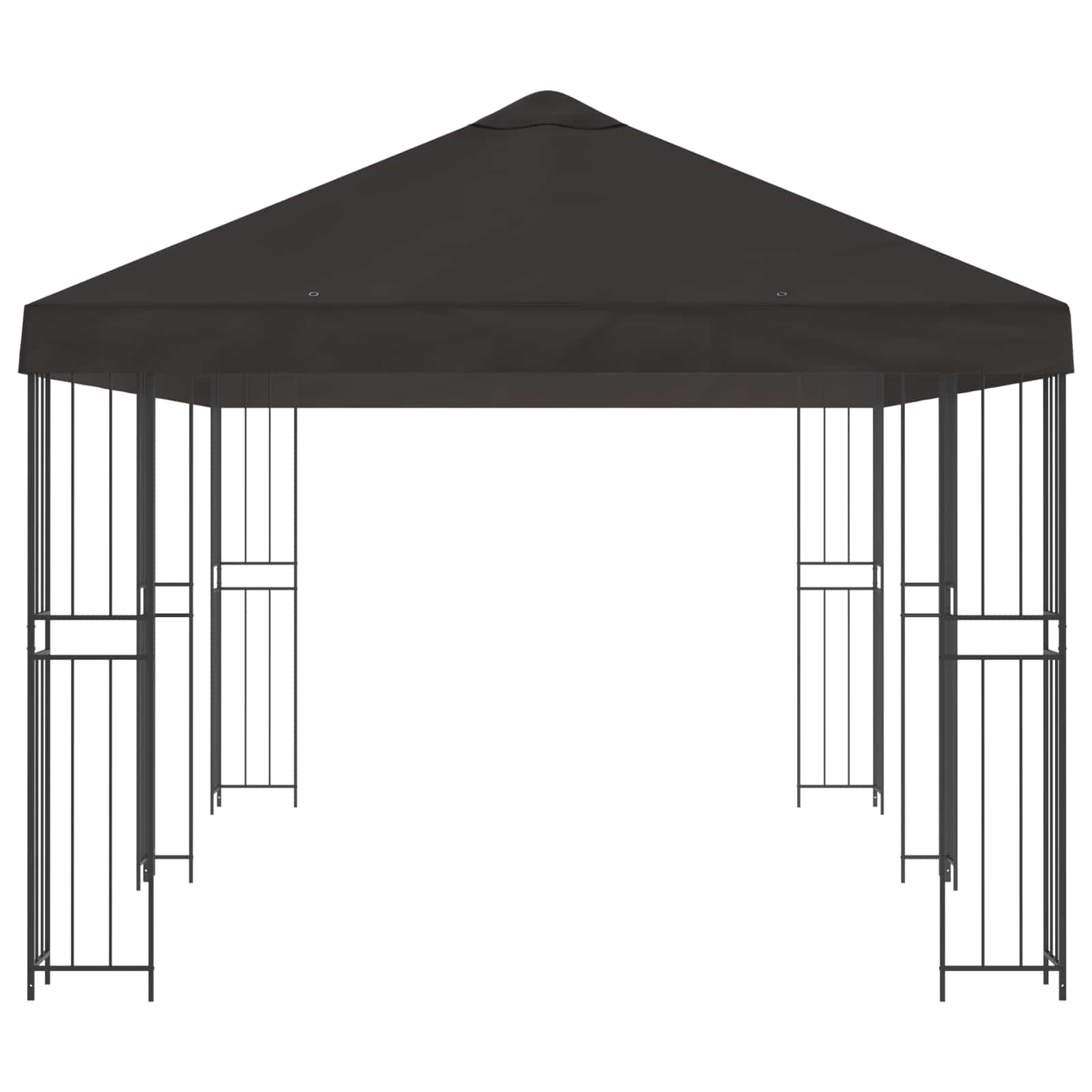 vidaXL Pavillon mit Seitenwänden 6 x 3 m Anthrazit Polyester und Stahl