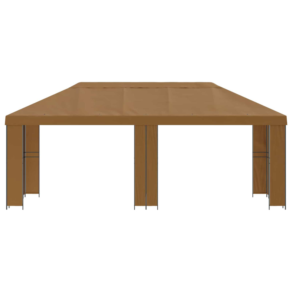 vidaXL Garten Pavillon 6 x 3 m Beige Polyester und Stahl 190