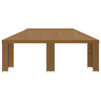 vidaXL Garten Pavillon 6 x 3 m Beige Polyester und Stahl 190