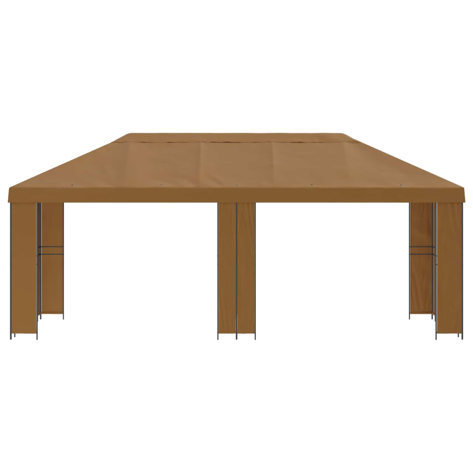 vidaXL Garten Pavillon 6 x 3 m Beige Polyester und Stahl 190