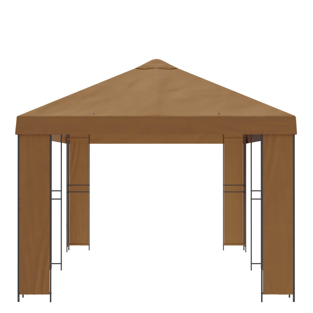 vidaXL Garten Pavillon 6 x 3 m Beige Polyester und Stahl 190