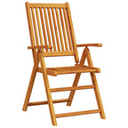 vidaXL Garten Essgruppe Faltbar 5 pcs Braun Massivholz Akazie