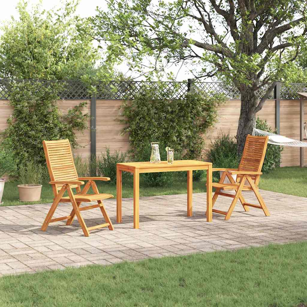 vidaXL Garten Essgruppe 3 pcs Braun Massivholz Akazie