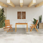 vidaXL Garten Essgruppe 3 pcs Braun Massivholz Akazie