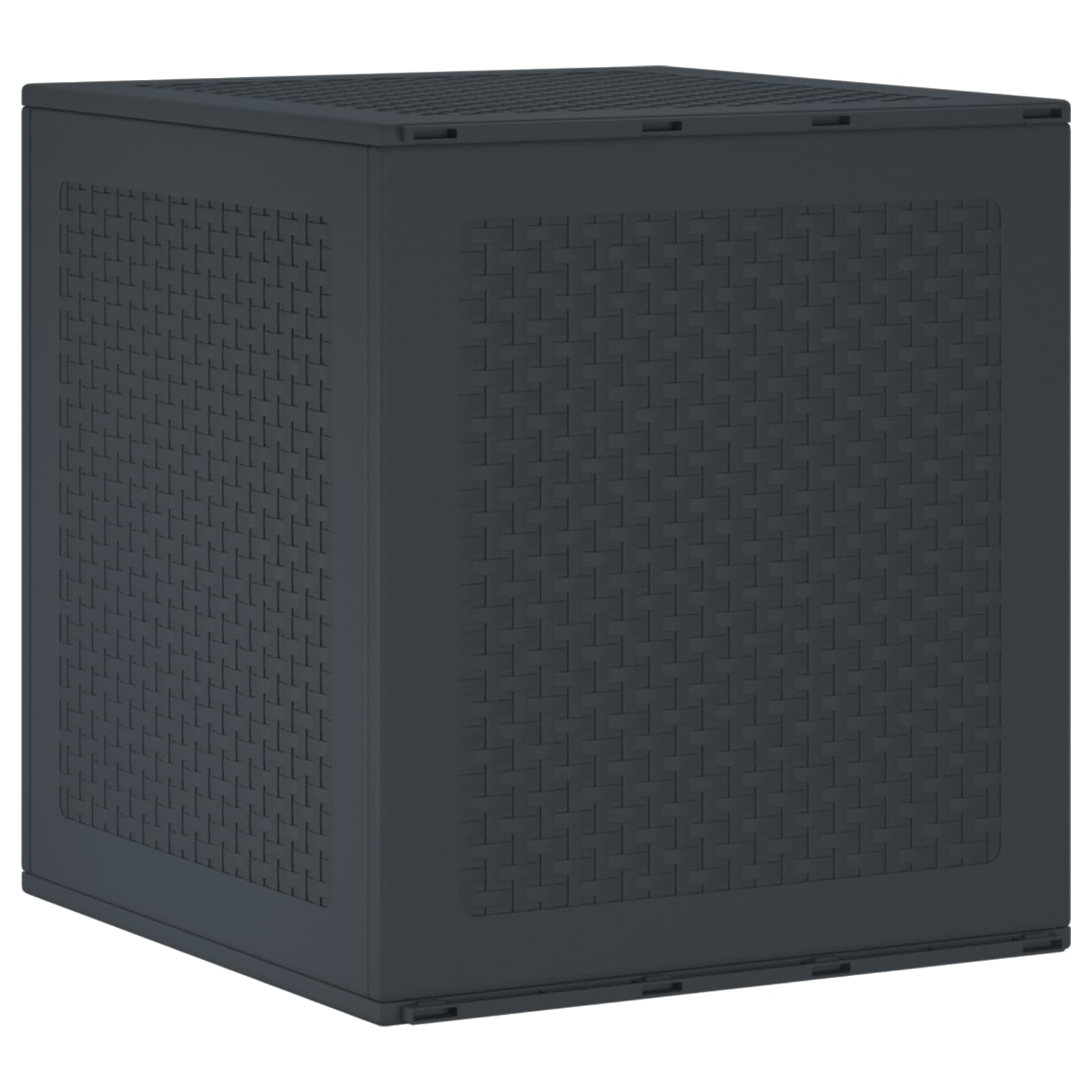 vidaXL Aufbewahrungsbox Anthrazit 55 x 53 x 57 cm Polypropylen