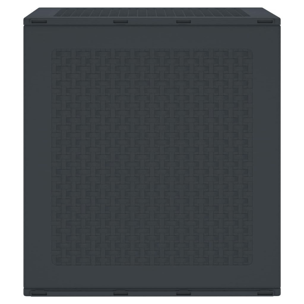 vidaXL Aufbewahrungsbox Anthrazit 55 x 53 x 57 cm Polypropylen