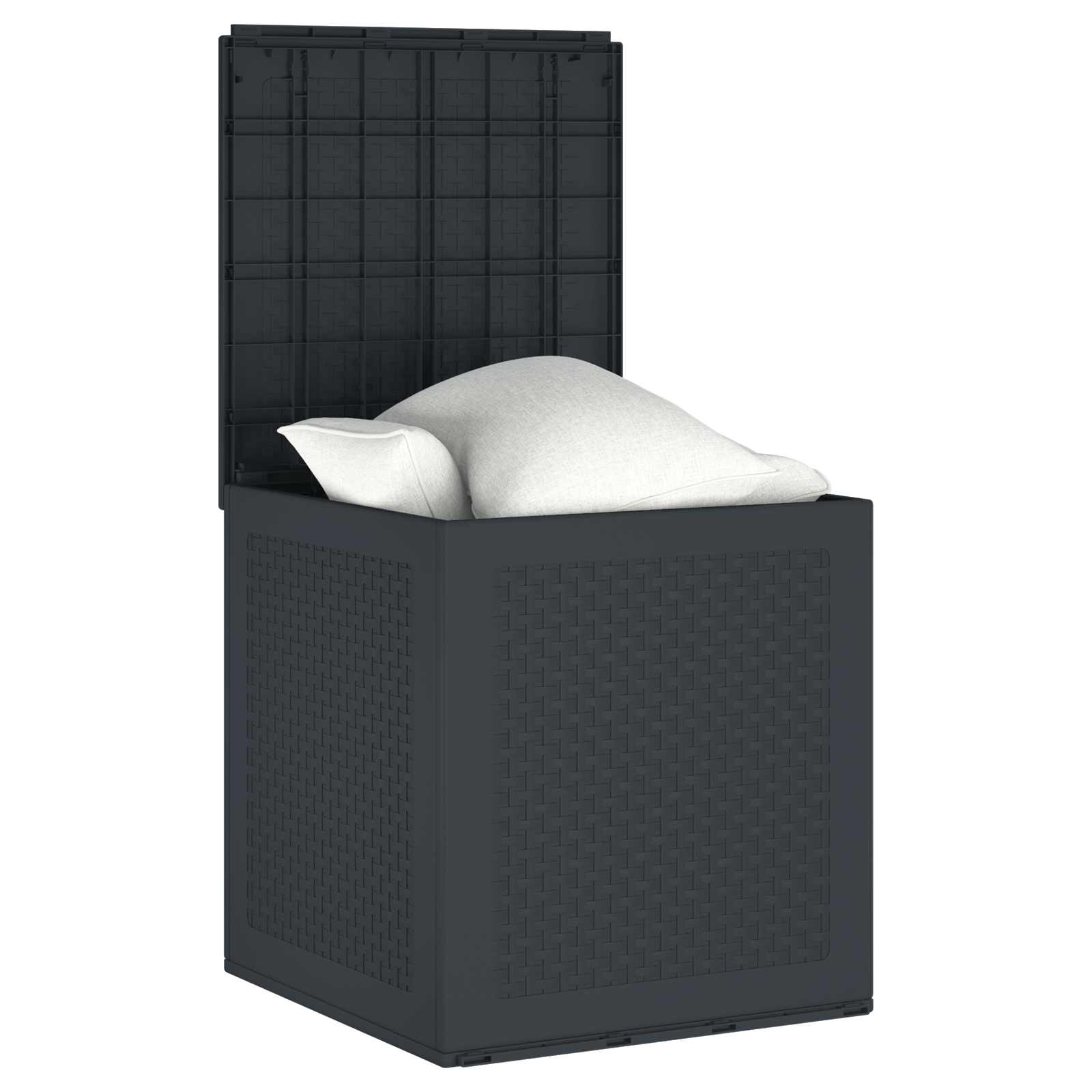 vidaXL Aufbewahrungsbox Anthrazit 55 x 53 x 57 cm Polypropylen