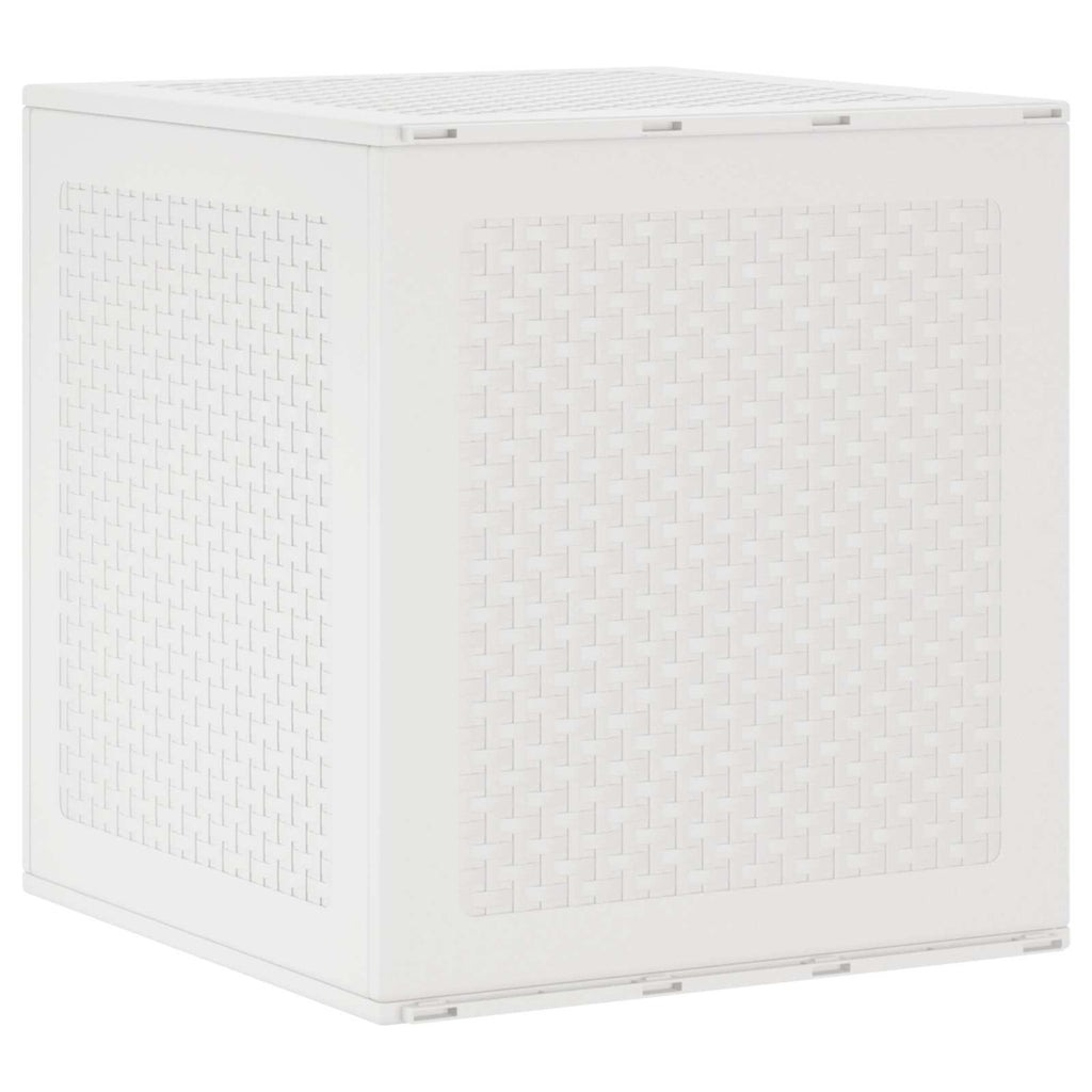 vidaXL Aufbewahrungsbox mit Speicher Weiß 55 x 53 x 57 cm Polypropylen