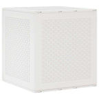 vidaXL Aufbewahrungsbox mit Speicher Weiß 55 x 53 x 57 cm Polypropylen