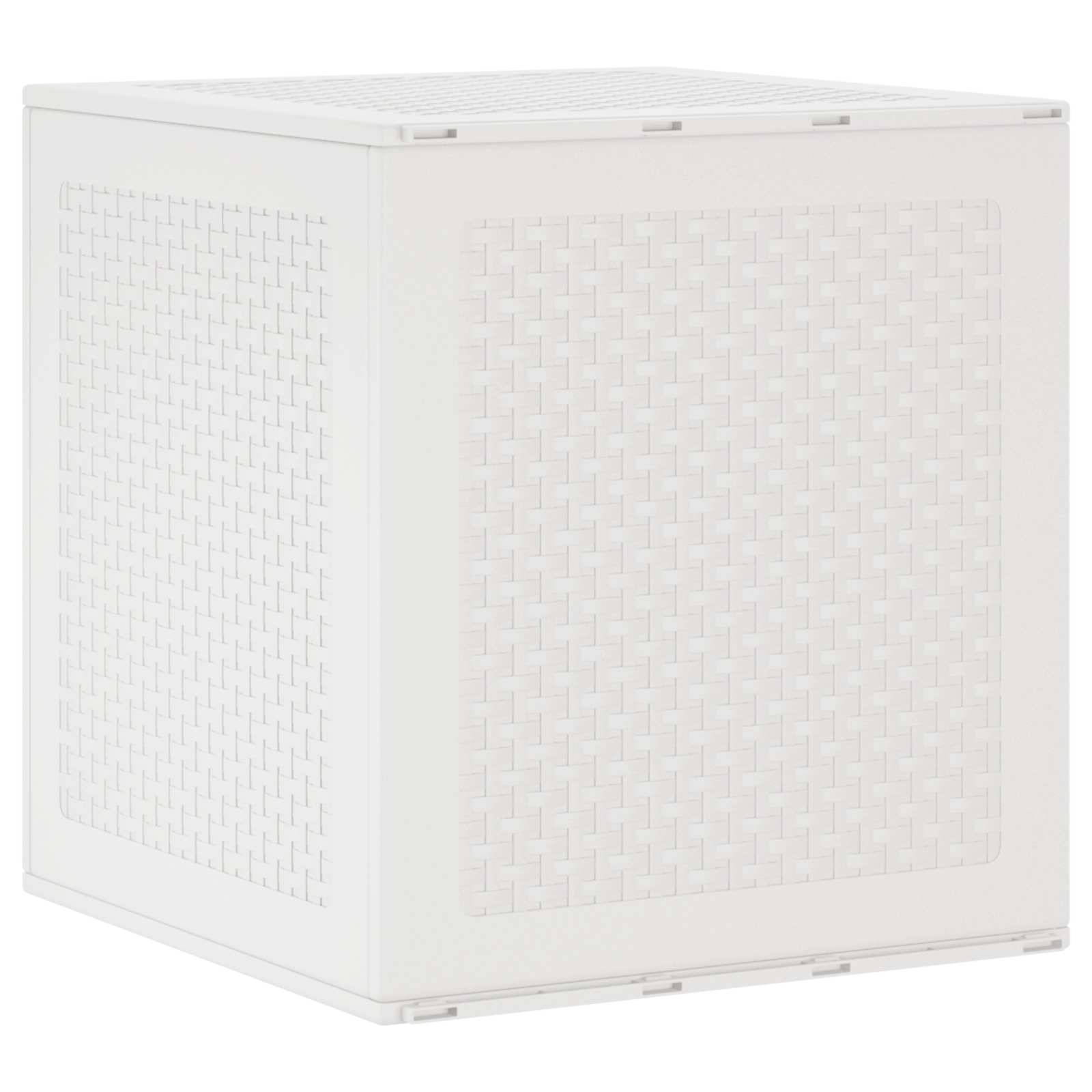 vidaXL Aufbewahrungsbox mit Speicher Weiß 55 x 53 x 57 cm Polypropylen