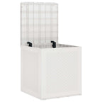vidaXL Aufbewahrungsbox mit Speicher Weiß 55 x 53 x 57 cm Polypropylen