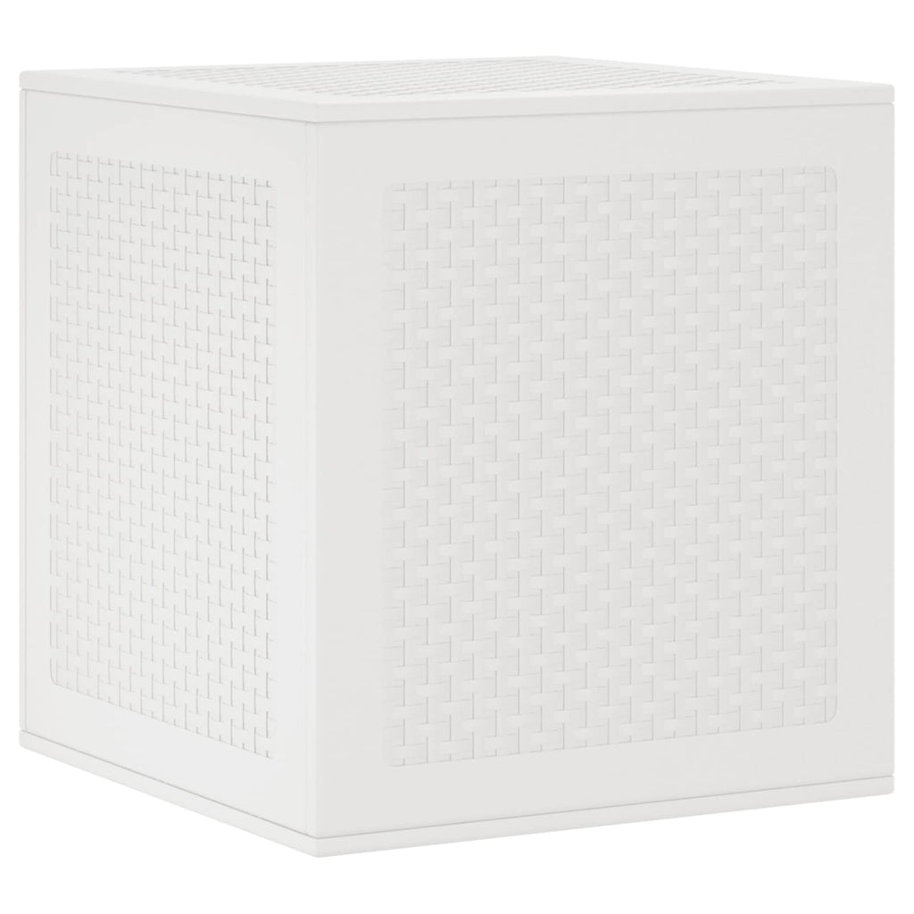 vidaXL Aufbewahrungsbox mit Speicher Weiß 55 x 53 x 57 cm Polypropylen