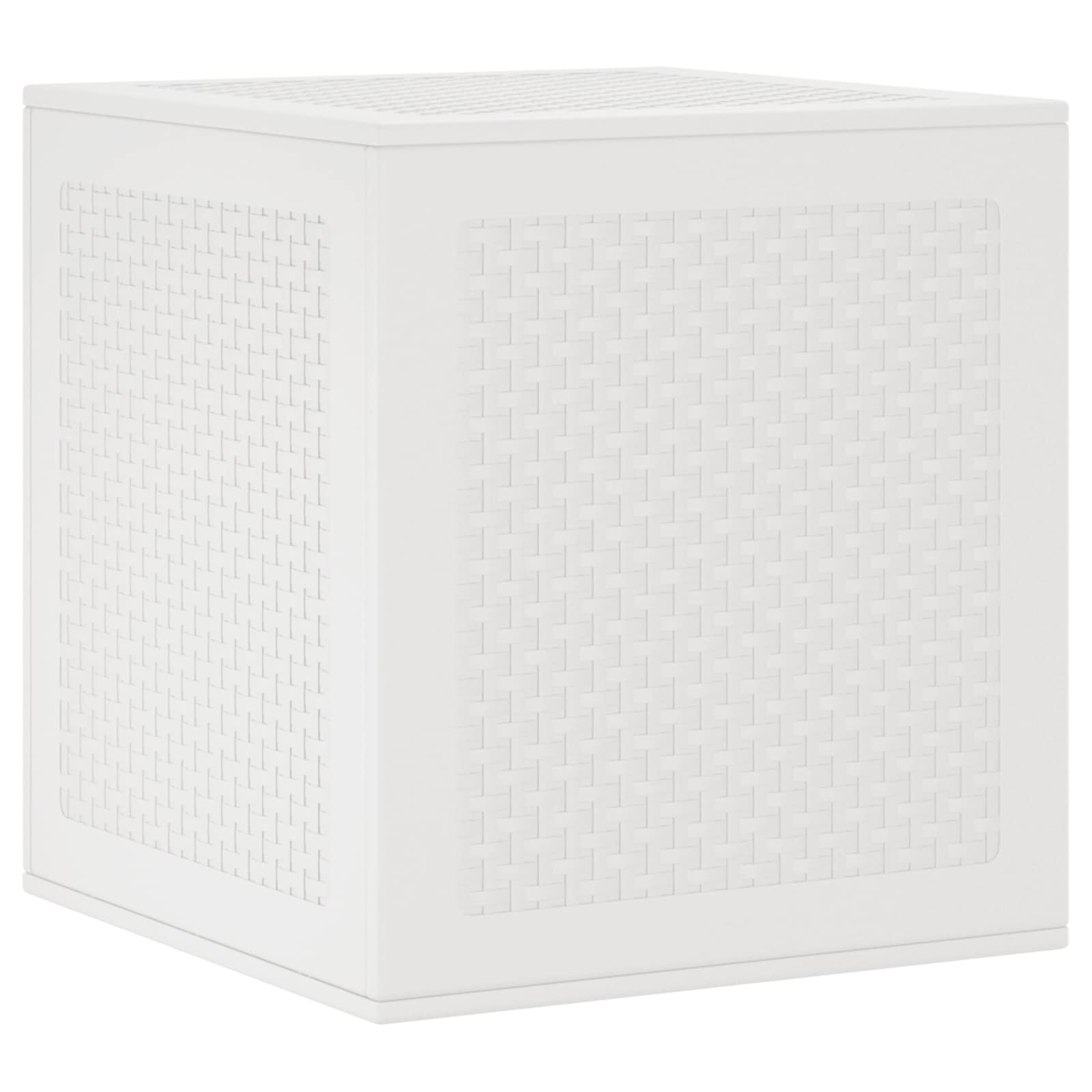 vidaXL Aufbewahrungsbox mit Speicher Weiß 55 x 53 x 57 cm Polypropylen