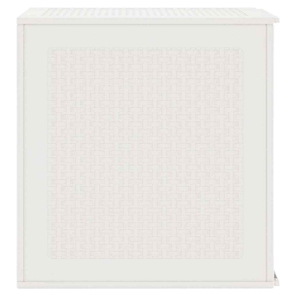 vidaXL Aufbewahrungsbox mit Speicher Weiß 55 x 53 x 57 cm Polypropylen