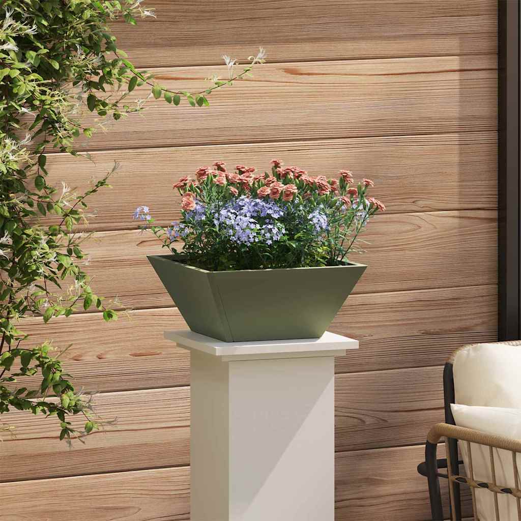 vidaXL Garten-Pflanzgefäß 5 pcs Olive Grün 35 x 35 x 15 cm