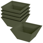 vidaXL Garten-Pflanzgefäß 5 pcs Olive Grün 35 x 35 x 15 cm