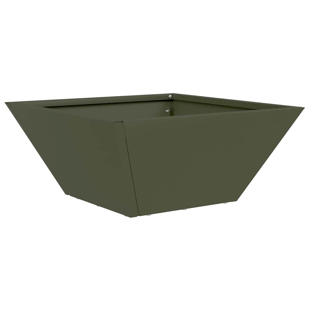 vidaXL Garten-Pflanzgefäß 5 pcs Olive Grün 35 x 35 x 15 cm