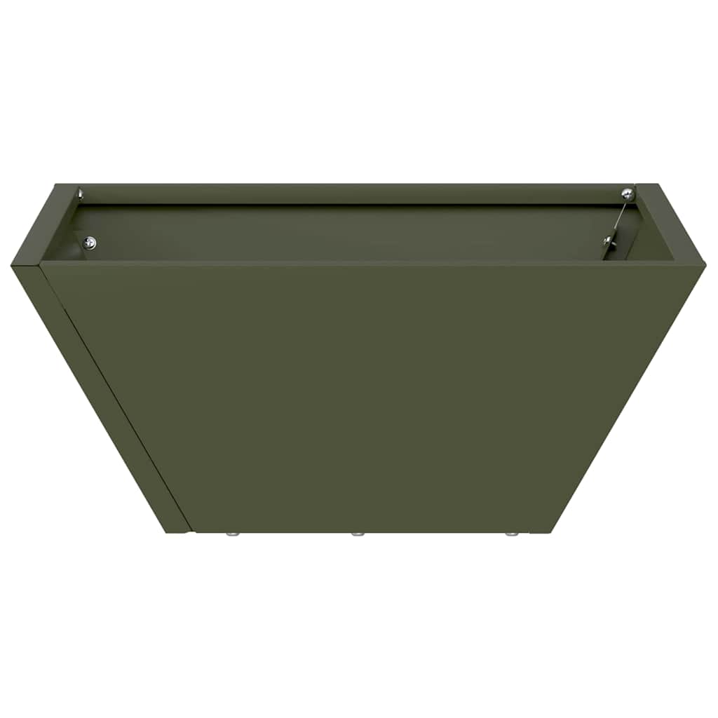 vidaXL Garten-Pflanzgefäß 5 pcs Olive Grün 35 x 35 x 15 cm
