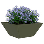 vidaXL Garten-Pflanzgefäß 5 pcs Olive Grün 35 x 35 x 15 cm