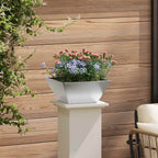 vidaXL Garten-Pflanzgefäß 5 pcs Silber 35 x 35 x 15 cm Edelstahl