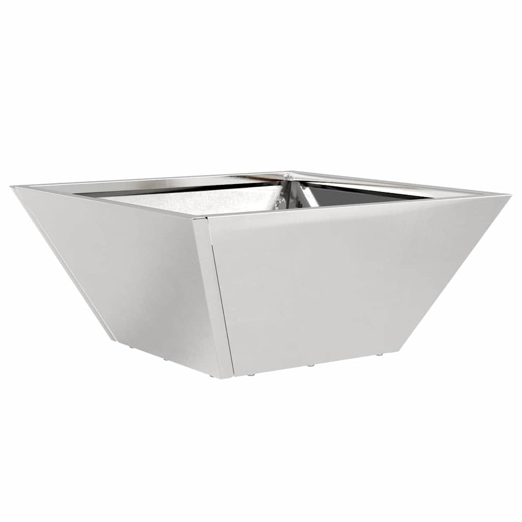 vidaXL Garten-Pflanzgefäß 5 pcs Silber 35 x 35 x 15 cm Edelstahl