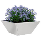 vidaXL Garten-Pflanzgefäß 5 pcs Silber 35 x 35 x 15 cm Edelstahl