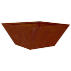 vidaXL Garten-Pflanzgefäß Rostig 35 x 35 x 15 cm Wetterfeststahl