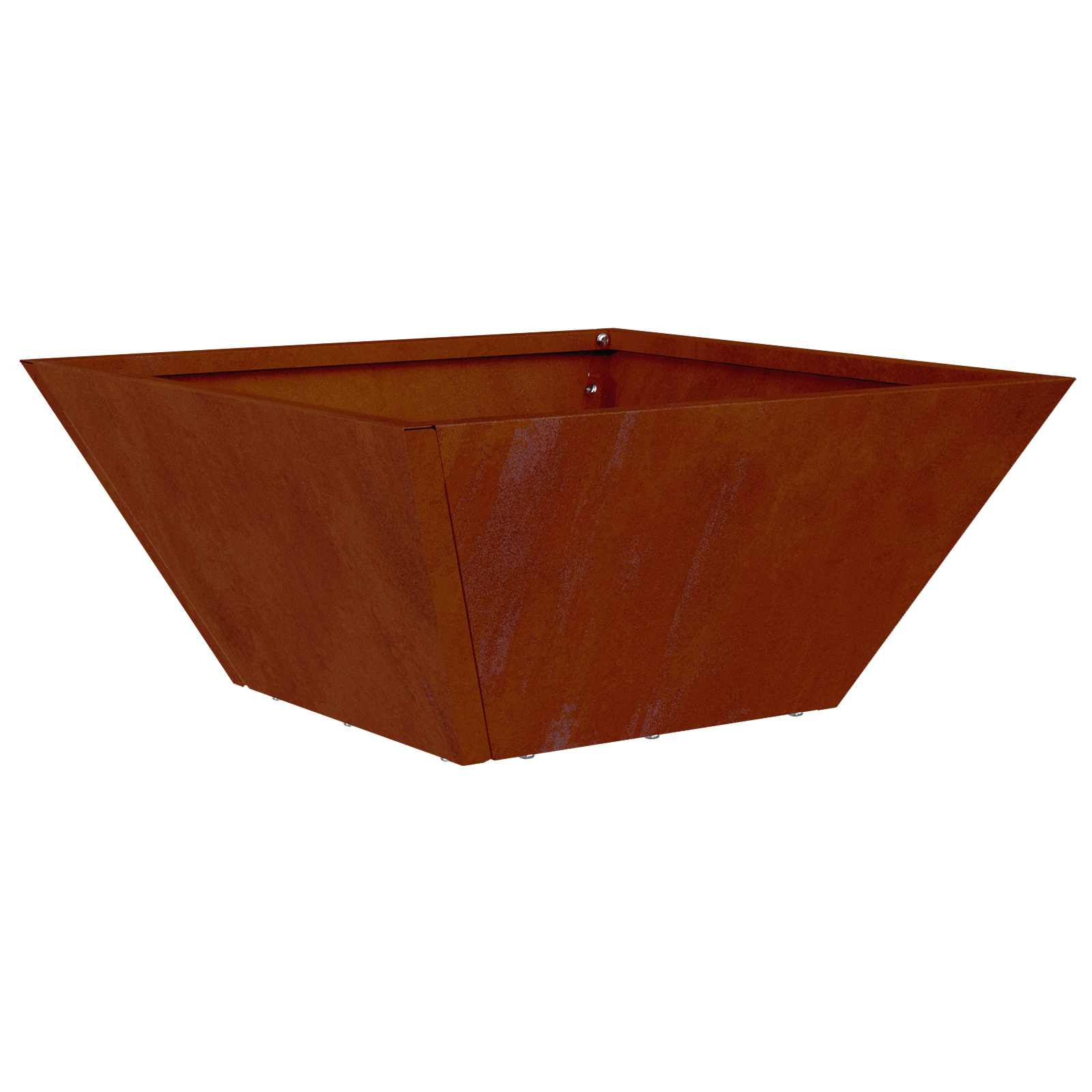 vidaXL Garten-Pflanzgefäß Rostig 35 x 35 x 15 cm Wetterfeststahl