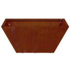 vidaXL Garten-Pflanzgefäß Rostig 35 x 35 x 15 cm Wetterfeststahl