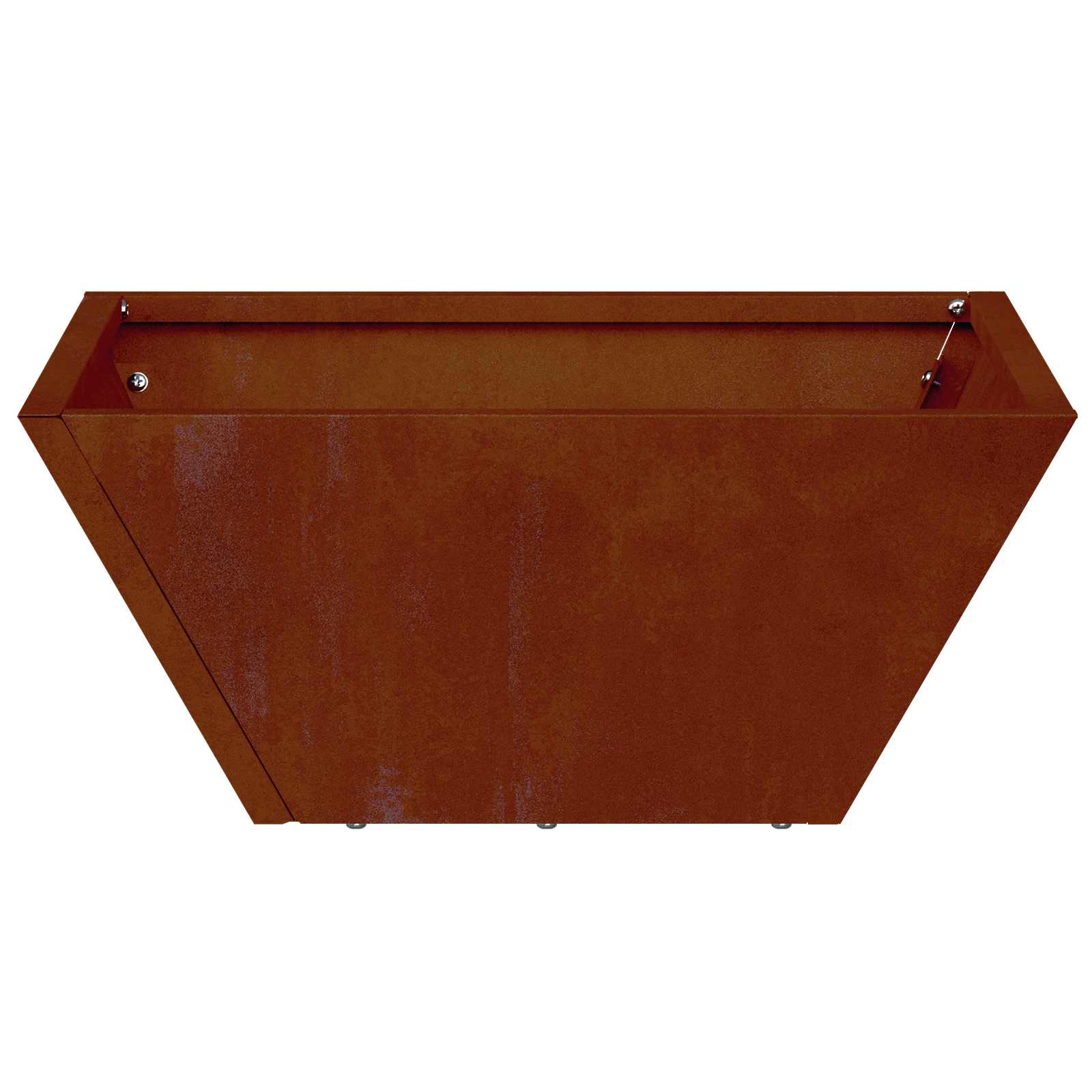 vidaXL Garten-Pflanzgefäß Rostig 35 x 35 x 15 cm Wetterfeststahl