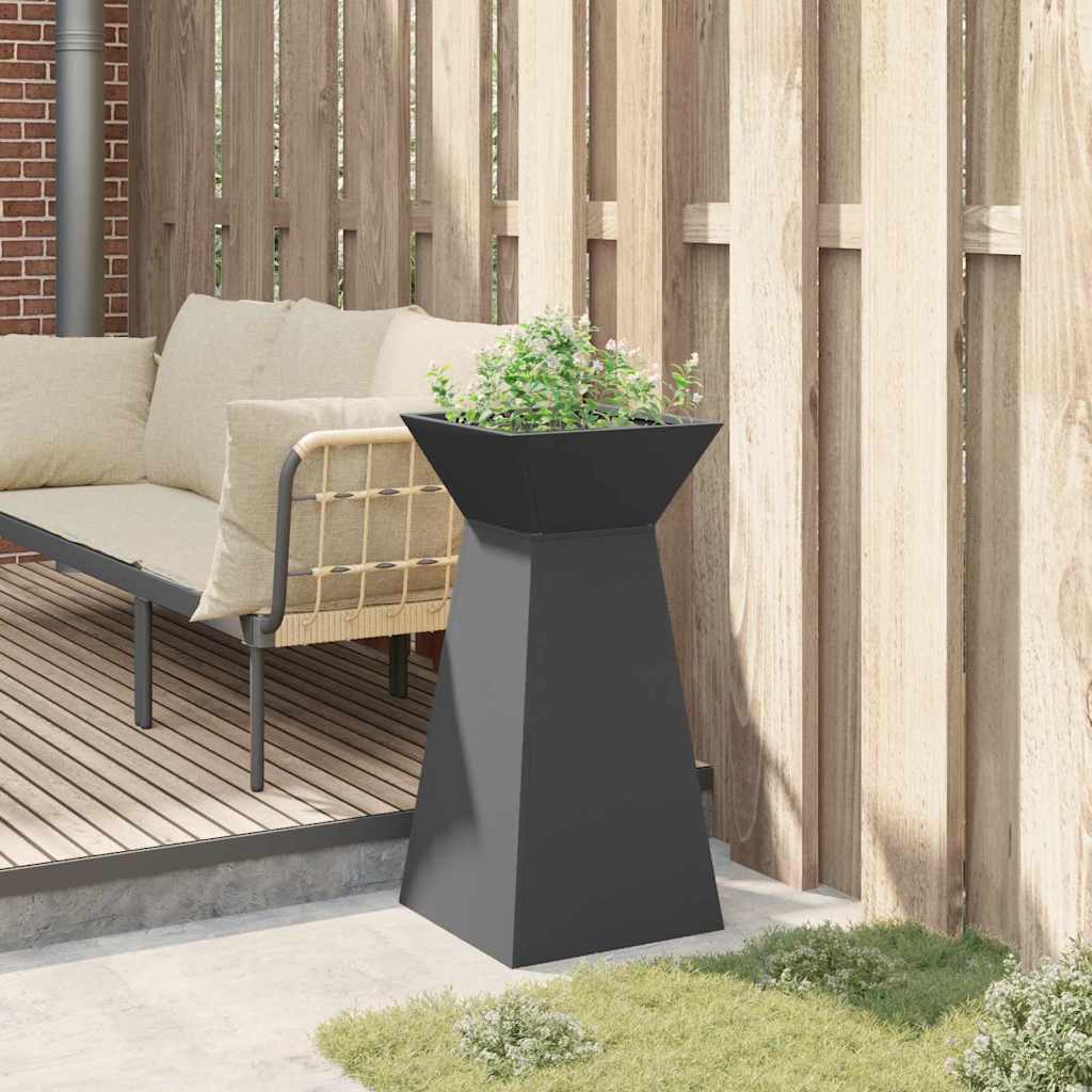 vidaXL Säulen Pflanzer Schwarz 35 x 35 x 73 cm