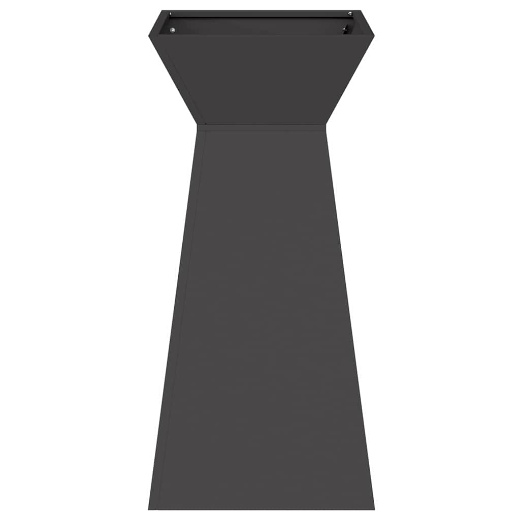 vidaXL Säulen Pflanzer Schwarz 35 x 35 x 73 cm