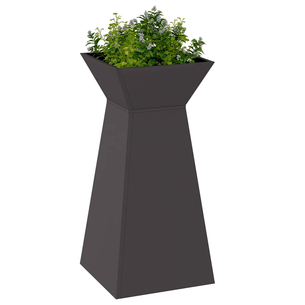 vidaXL Säulen Pflanzer Schwarz 35 x 35 x 73 cm