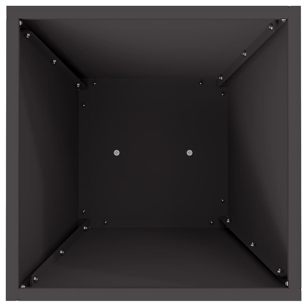 vidaXL Säulen Pflanzer Schwarz 35 x 35 x 73 cm