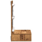 vidaXL Spiegelschrank Altholz 60 x 31,5 x 62 cm Holzwerkstoff
