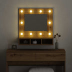 vidaXL Spiegelschrank Artisan-Eiche 60 x 31,5 x 62 cm Holzwerkstoff