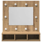 vidaXL Spiegelschrank Artisan-Eiche 60 x 31,5 x 62 cm Holzwerkstoff