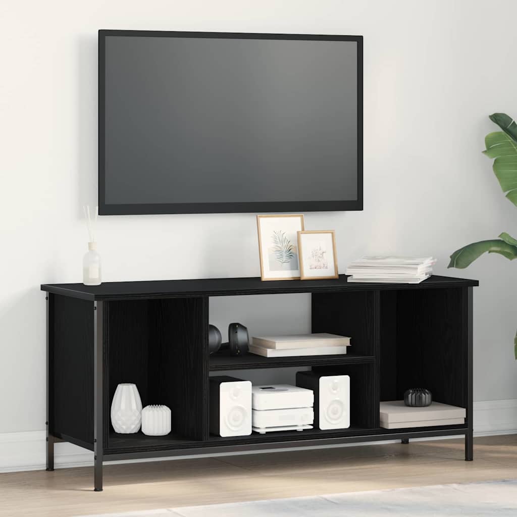 vidaXL TV-Schränk Schwarz Eichen-Optik 102 x 35 x 45 cm Holzwerkstoff