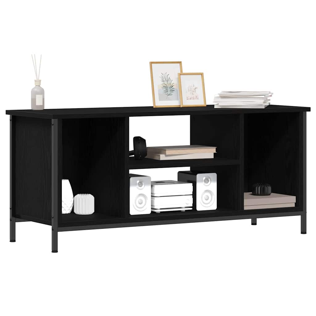 vidaXL TV-Schränk Schwarz Eichen-Optik 102 x 35 x 45 cm Holzwerkstoff