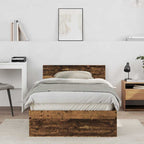 vidaXL Bettrahmen mit Kopfteil Altholz 203 x 104 x 70 cm Holzwerkstoff