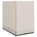 vidaXL Doppelte Sonnenliege Warmes Weiß 205 x 129 x 200 cm Poly-Rattan